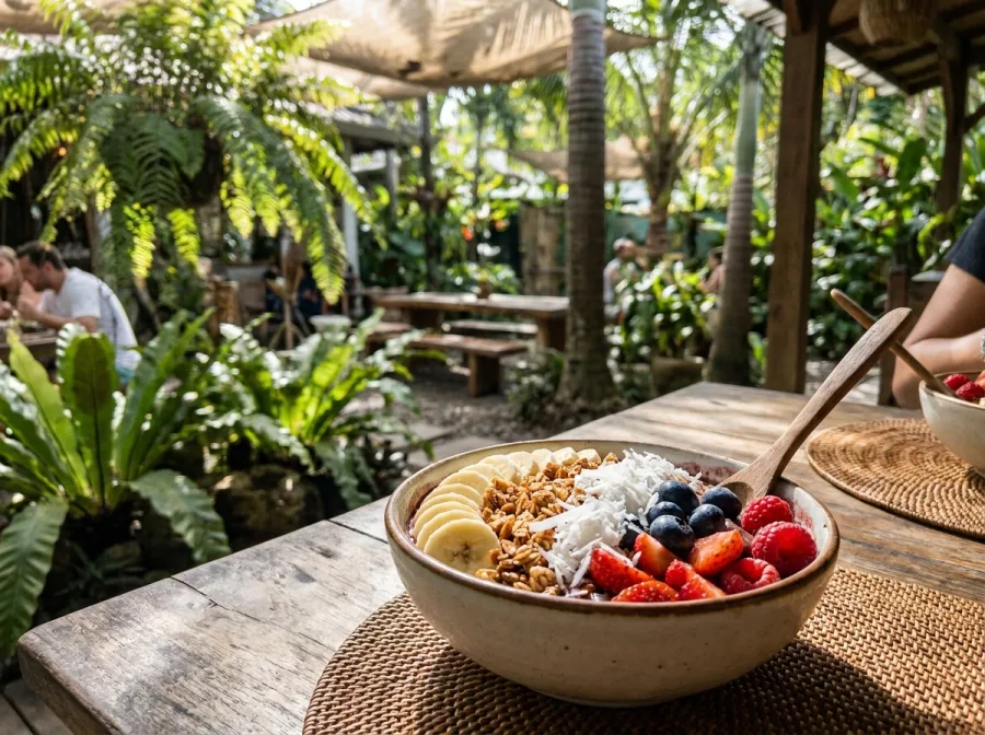 Açaí bowl breakfast · Pacha Mama (Sayulita)