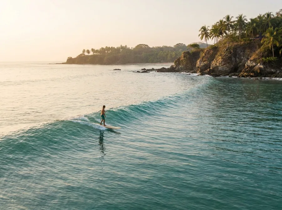 El Anclote Surf Break · Punta Mita longboarders paradise