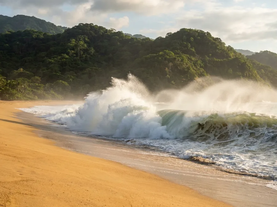 San Pancho Surf Spot · Riviera Nayarit near Puerto Vallarta