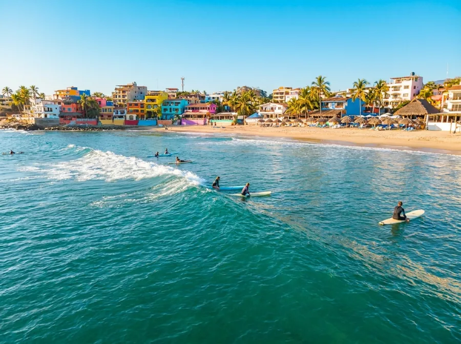 Sayulita The Lefts beach break learning area